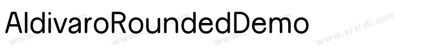 AldivaroRoundedDemo 字体转换 AldivaroRoundedDemo 字体转换